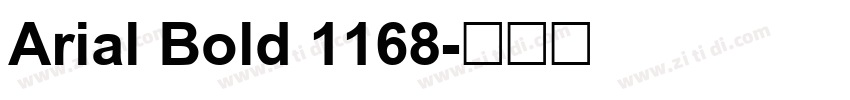 Arial Bold 1168字体转换